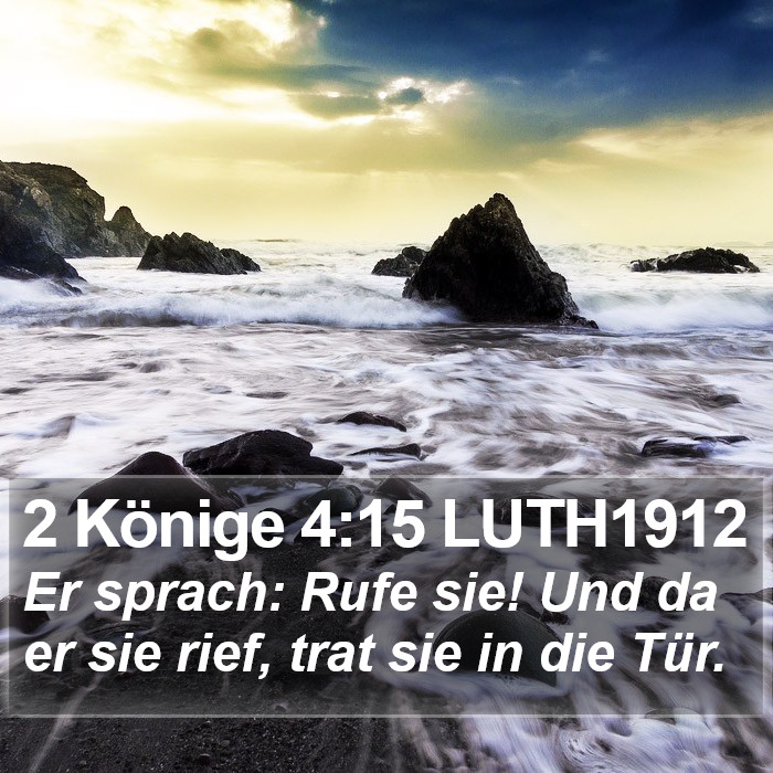 2 Könige 4:15 LUTH1912 Bible Study