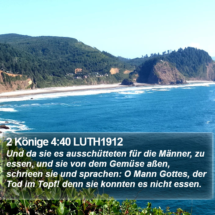 2 Könige 4:40 LUTH1912 Bible Study