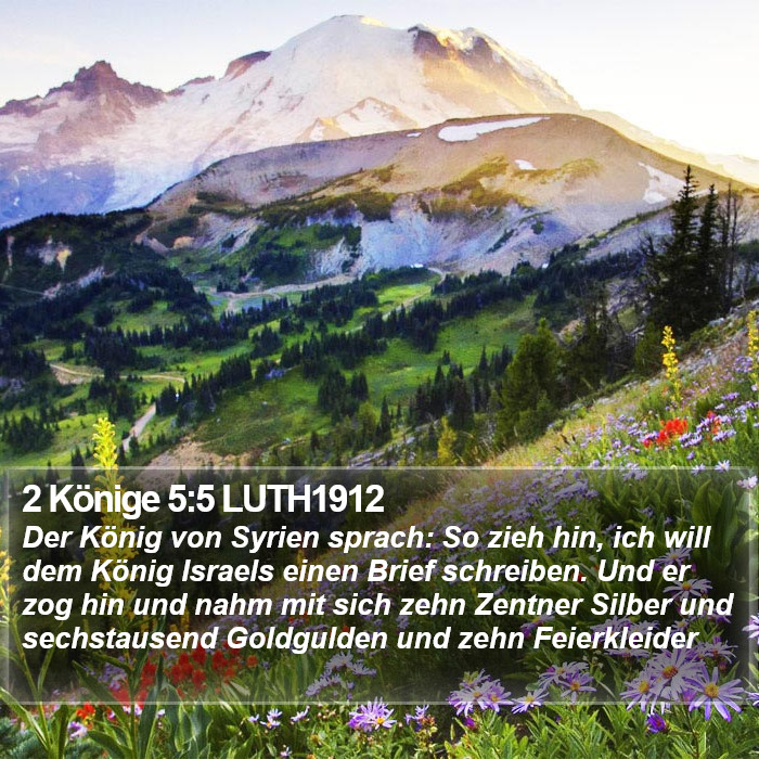 2 Könige 5:5 LUTH1912 Bible Study