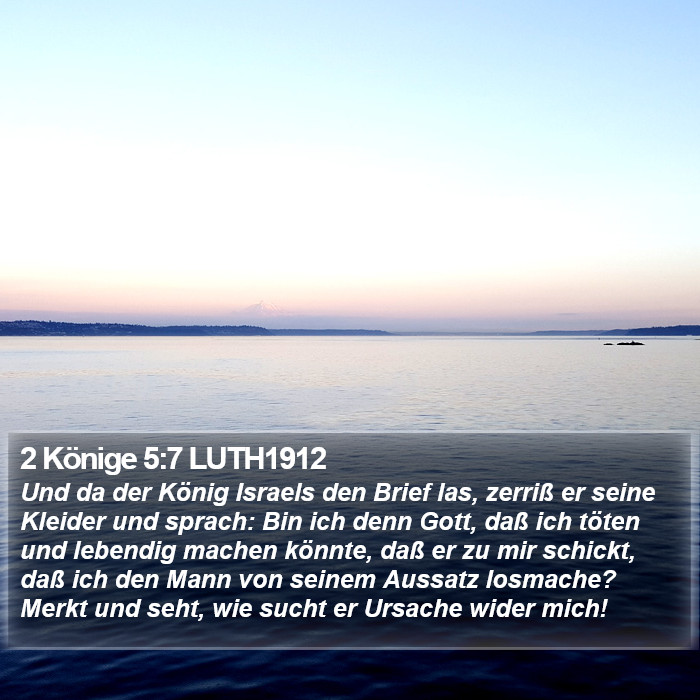 2 Könige 5:7 LUTH1912 Bible Study