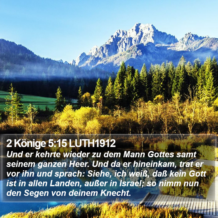 2 Könige 5:15 LUTH1912 Bible Study