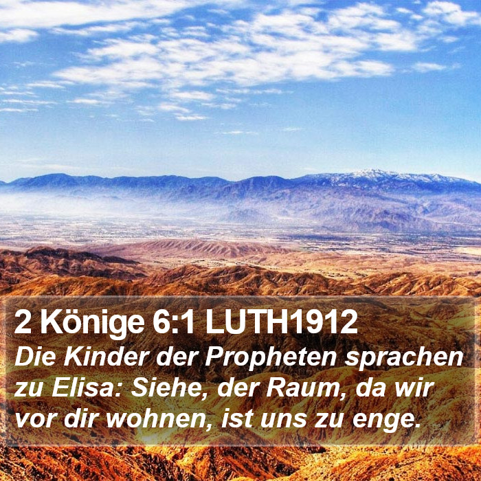 2 Könige 6:1 LUTH1912 Bible Study