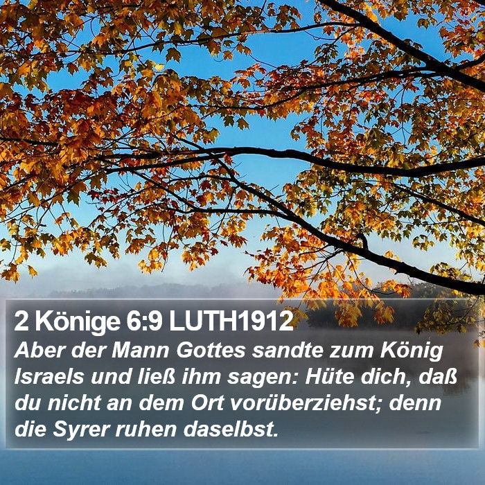 2 Könige 6:9 LUTH1912 Bible Study