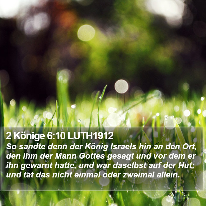 2 Könige 6:10 LUTH1912 Bible Study