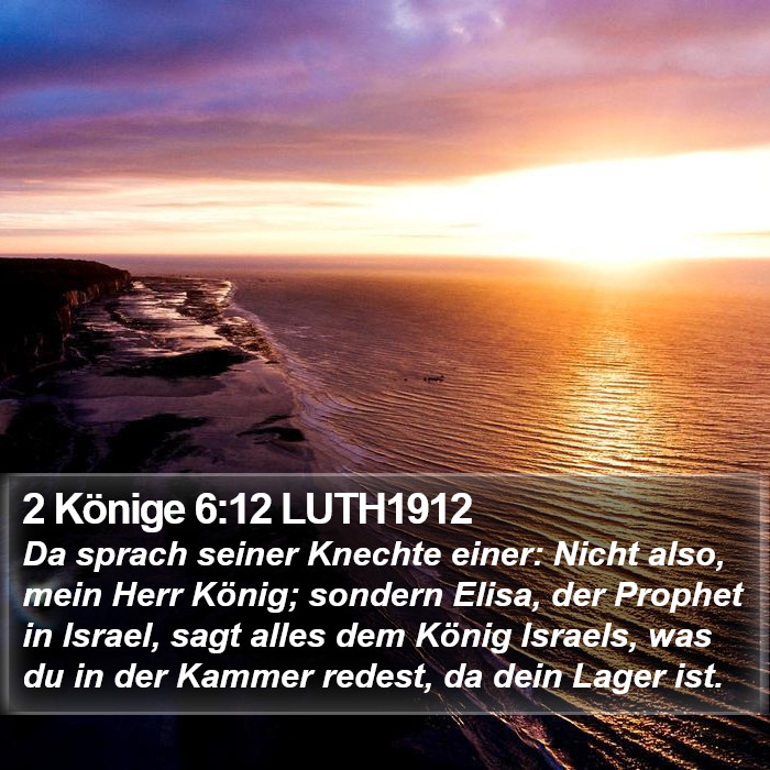 2 Könige 6:12 LUTH1912 Bible Study