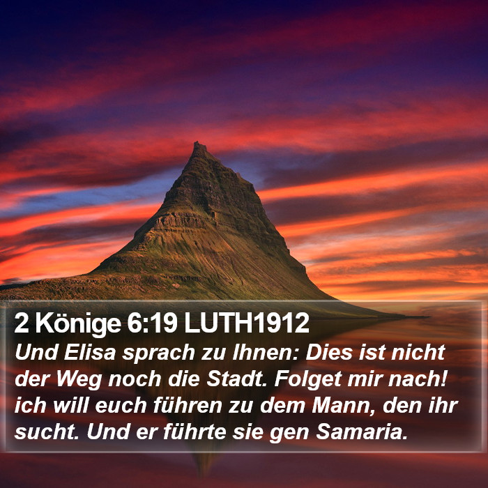 2 Könige 6:19 LUTH1912 Bible Study