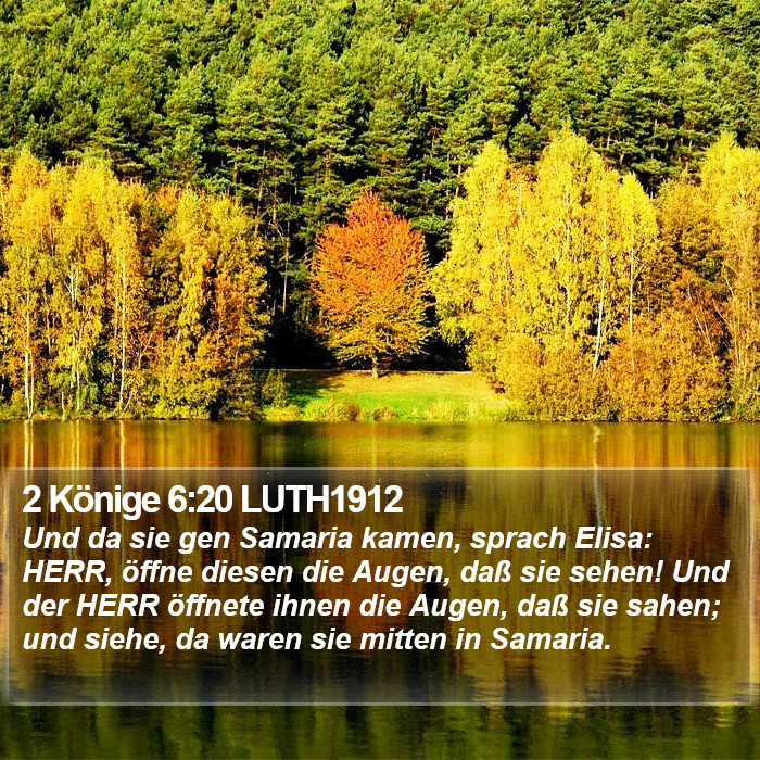 2 Könige 6:20 LUTH1912 Bible Study