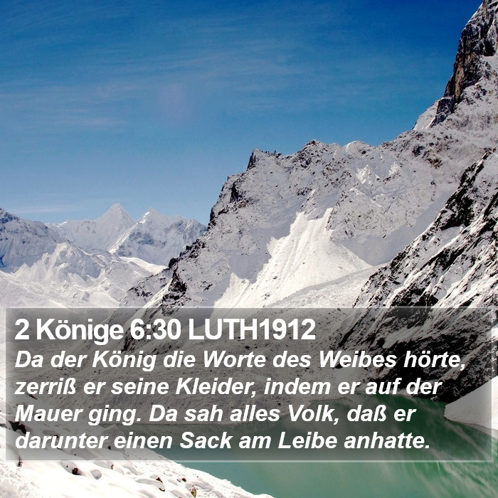 2 Könige 6:30 LUTH1912 Bible Study