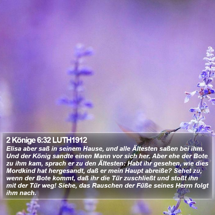 2 Könige 6:32 LUTH1912 Bible Study