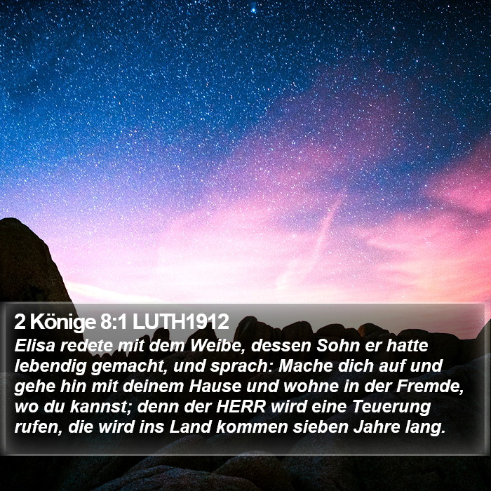2 Könige 8:1 LUTH1912 Bible Study