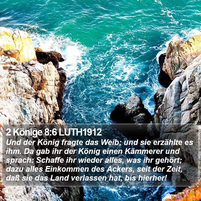2 Könige 8:6 LUTH1912 Bible Study
