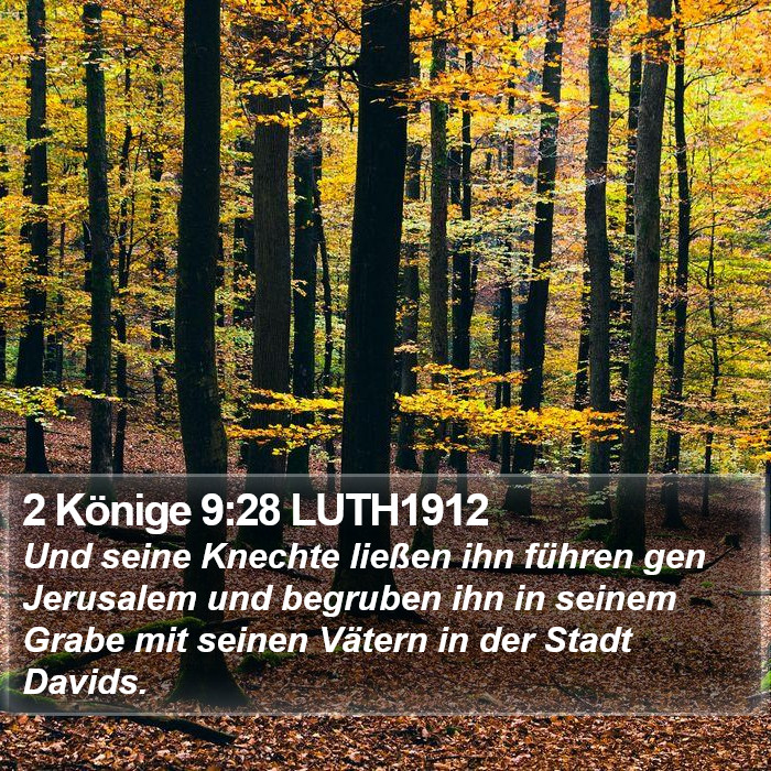2 Könige 9:28 LUTH1912 Bible Study