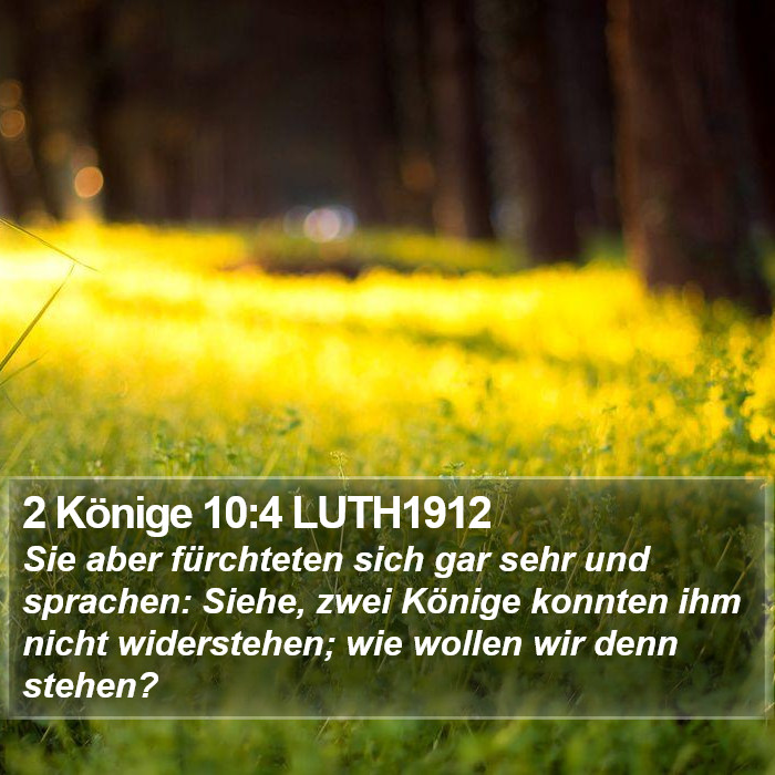 2 Könige 10:4 LUTH1912 Bible Study