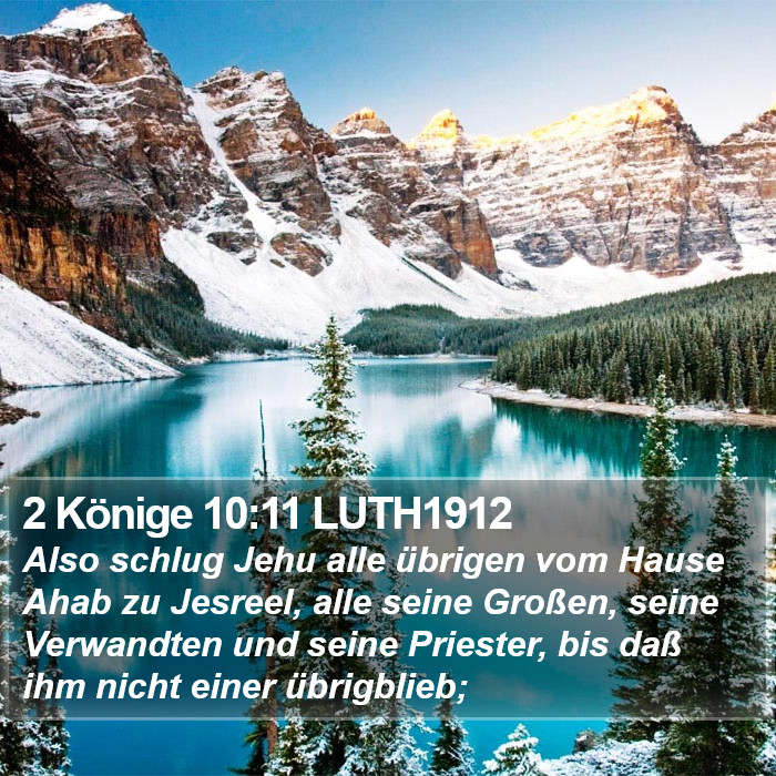 2 Könige 10:11 LUTH1912 Bible Study