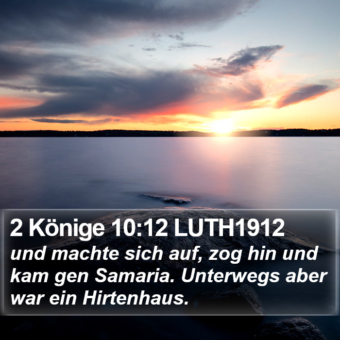 2 Könige 10:12 LUTH1912 Bible Study