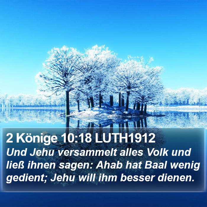 2 Könige 10:18 LUTH1912 Bible Study