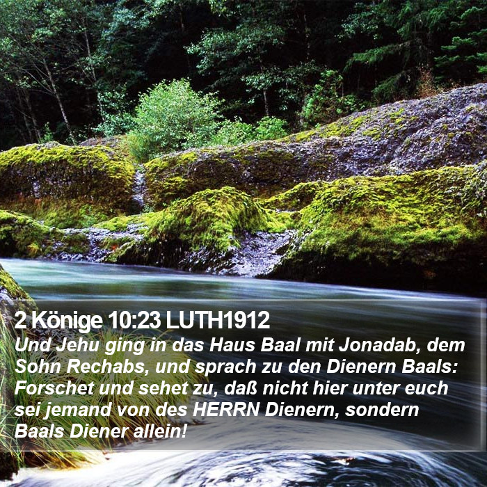 2 Könige 10:23 LUTH1912 Bible Study