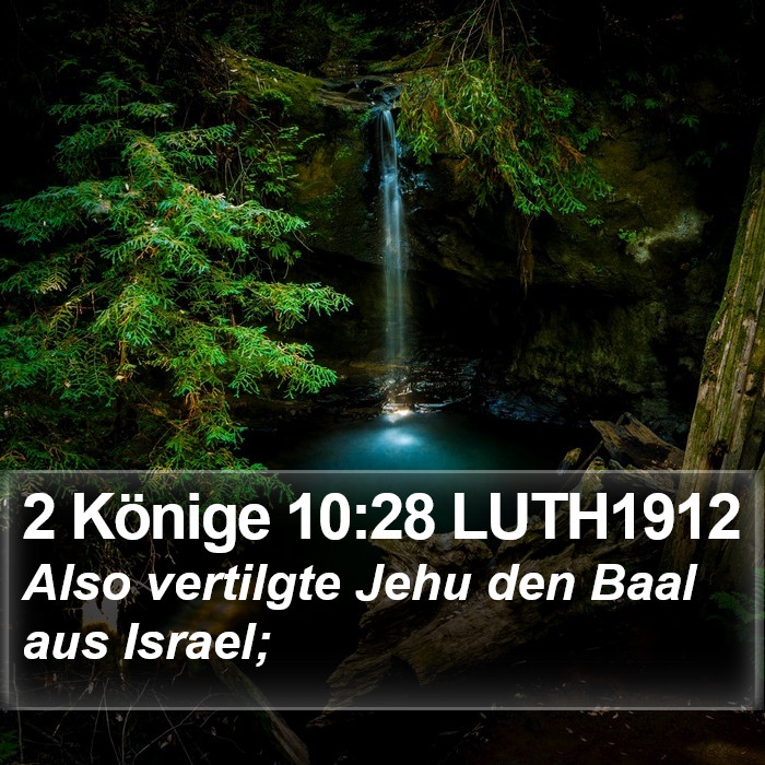 2 Könige 10:28 LUTH1912 Bible Study