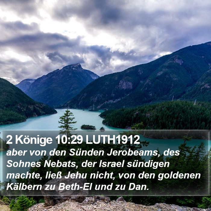 2 Könige 10:29 LUTH1912 Bible Study