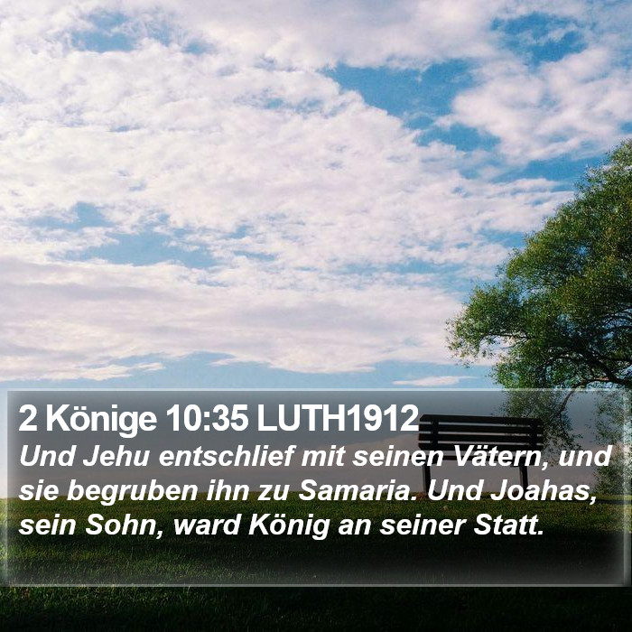 2 Könige 10:35 LUTH1912 Bible Study