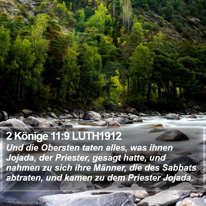 2 Könige 11:9 LUTH1912 Bible Study