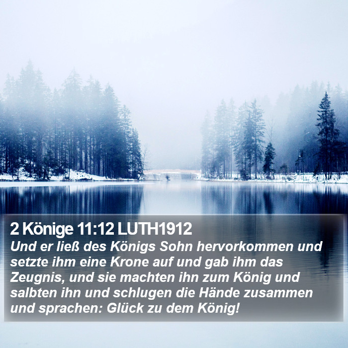2 Könige 11:12 LUTH1912 Bible Study