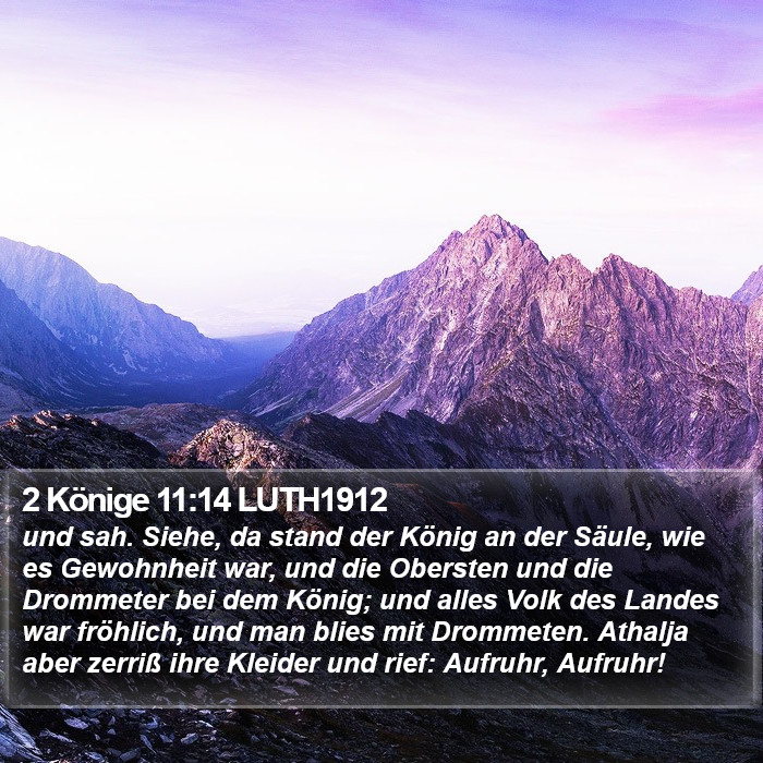 2 Könige 11:14 LUTH1912 Bible Study