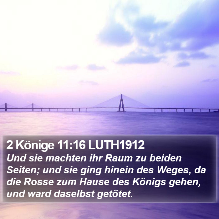 2 Könige 11:16 LUTH1912 Bible Study
