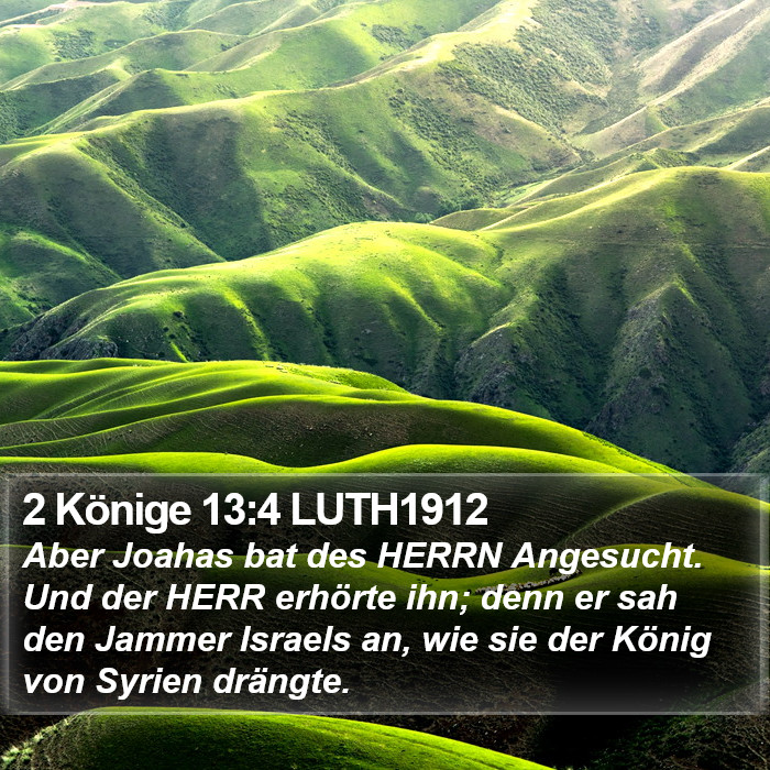 2 Könige 13:4 LUTH1912 Bible Study