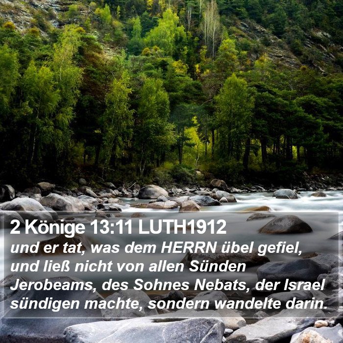 2 Könige 13:11 LUTH1912 Bible Study
