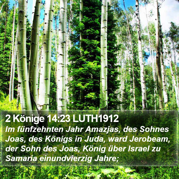 2 Könige 14:23 LUTH1912 Bible Study