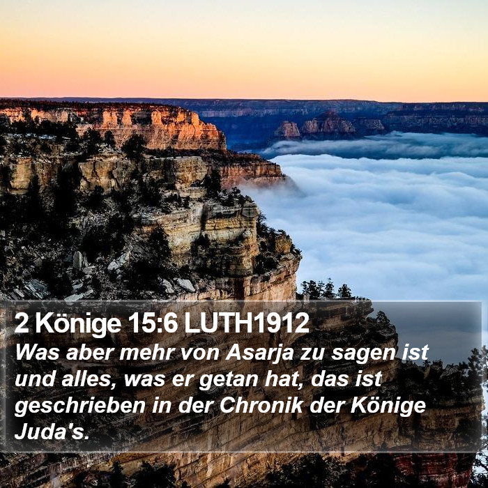 2 Könige 15:6 LUTH1912 Bible Study