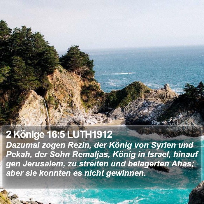 2 Könige 16:5 LUTH1912 Bible Study