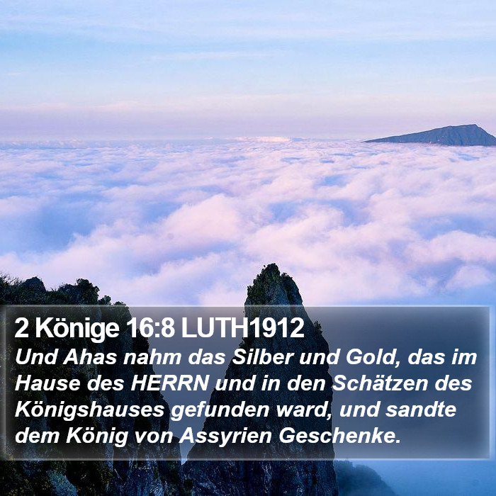2 Könige 16:8 LUTH1912 Bible Study