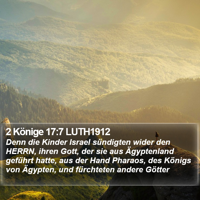 2 Könige 17:7 LUTH1912 Bible Study