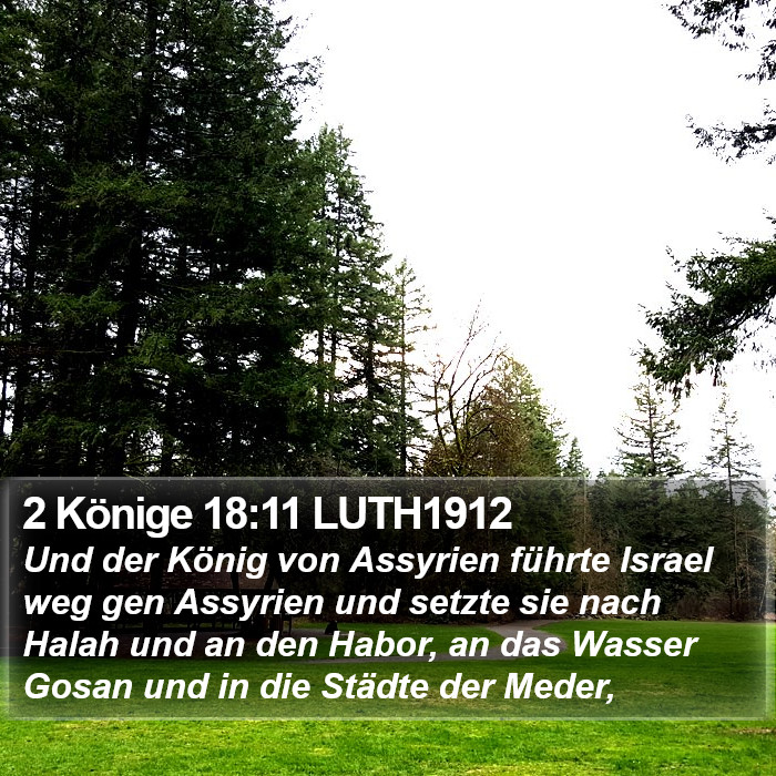 2 Könige 18:11 LUTH1912 Bible Study