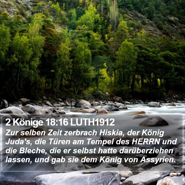 2 Könige 18:16 LUTH1912 Bible Study