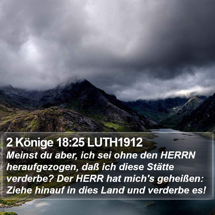 2 Könige 18:25 LUTH1912 Bible Study
