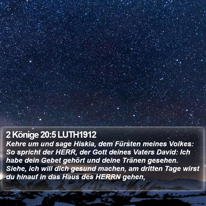 2 Könige 20:5 LUTH1912 Bible Study