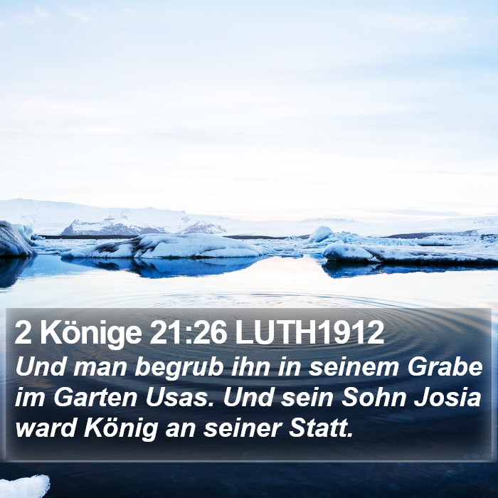 2 Könige 21:26 LUTH1912 Bible Study