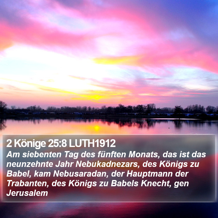 2 Könige 25:8 LUTH1912 Bible Study