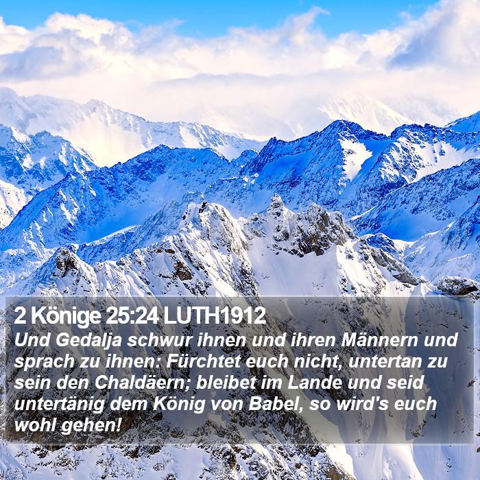 2 Könige 25:24 LUTH1912 Bible Study