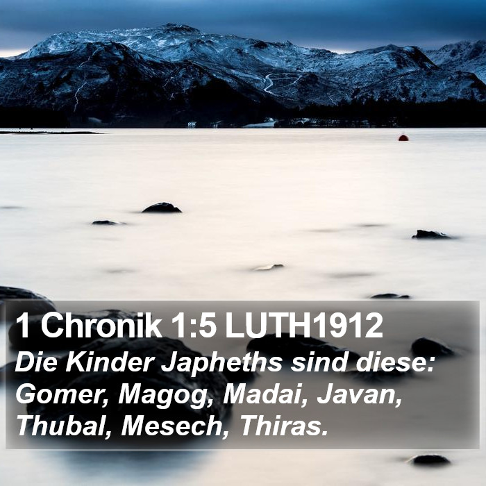 1 Chronik 1:5 LUTH1912 Bible Study