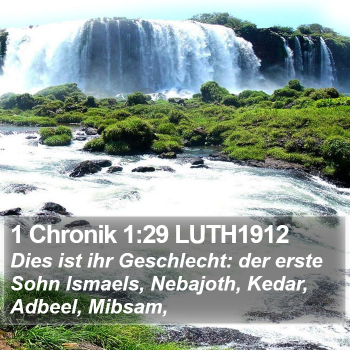 1 Chronik 1:29 LUTH1912 Bible Study