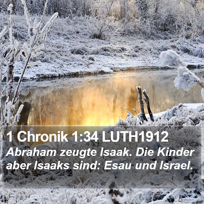 1 Chronik 1:34 LUTH1912 Bible Study