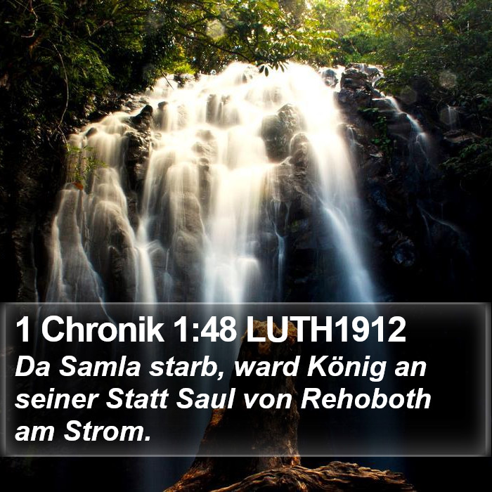 1 Chronik 1:48 LUTH1912 Bible Study