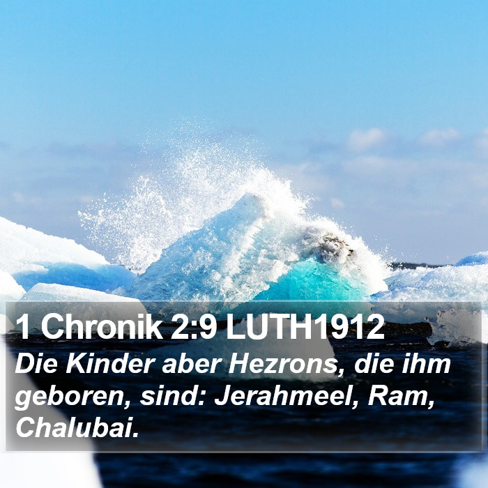 1 Chronik 2:9 LUTH1912 Bible Study