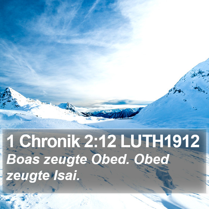 1 Chronik 2:12 LUTH1912 Bible Study