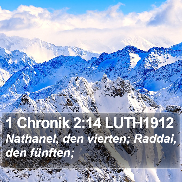 1 Chronik 2:14 LUTH1912 Bible Study