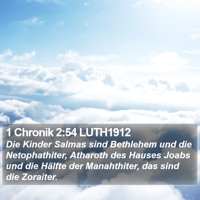 1 Chronik 2:54 LUTH1912 Bible Study